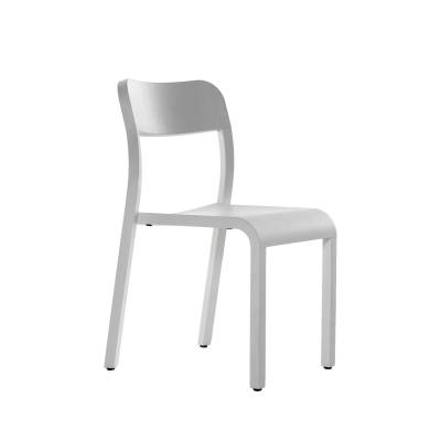 Chaise BLOCCO / H. assise 45 cm / Frêne / Blanc / Plank