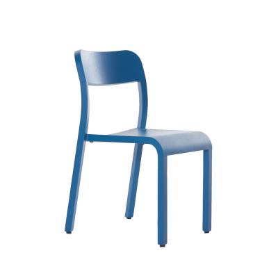 Chaise BLOCCO / H. assise 45 cm / Frêne / Bleu / Plank