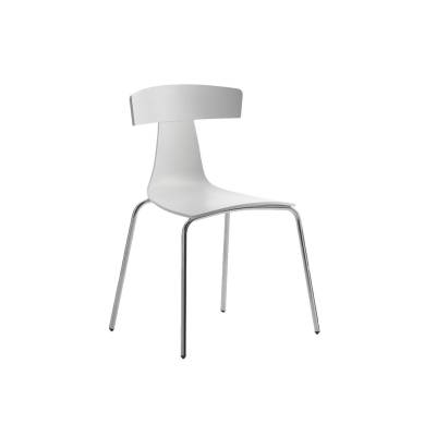 Chaise REMO / H. assise 45 cm / Plastique / Blanc / Plank