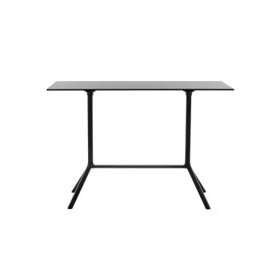 Table haute MIURA / L. 140 ou 160 cm / Métal / Noir / Plank