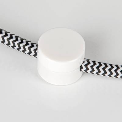 Serre-câble Mur / ø 22 mm / Plastique / Blanc