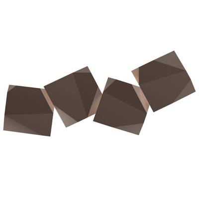 Quatre appliques murales outdoor ORIGAMI / Plastique / Marron / Vibia