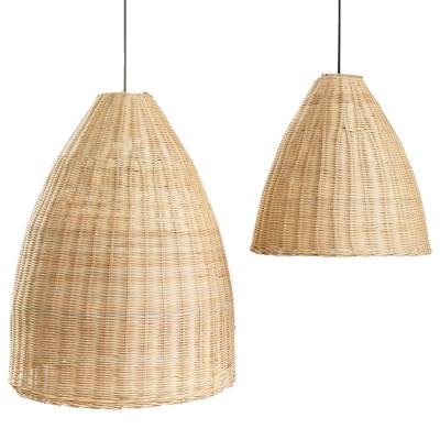 Abat-jour de suspension BELL / Lot de 2 / Rotin Naturel