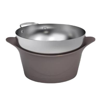 Bol spécial bain-marie - Ø. 24 cm / Inox / Cookut