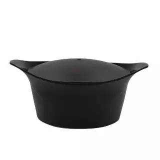 Cocotte L'INCROYABLE COCOTTE / 7 Litres Ø 28 cm / Fonte d'aluminium / Noir Graphite / Cookut