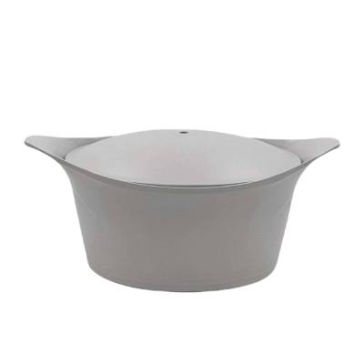 Cocotte L'INCROYABLE COCOTTE / 7 Litres Ø 28 cm /  Fonte d'aluminium / Gris Perle / Cookut