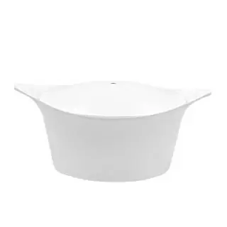 Cocotte L'INCROYABLE COCOTTE / 7 Litres Ø 28 cm / Fonte d'aluminium / Blanc Polaire / Cookut