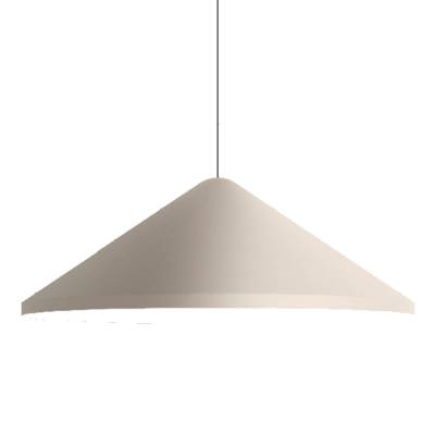 Suspension conique NORTH / Ø 60 x H. 21 cm / Acier / Beige / Vibia