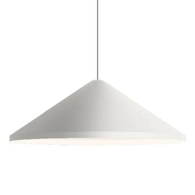 Suspension conique NORTH / Ø 60 x H. 21 cm / Acier / Blanc / Vibia