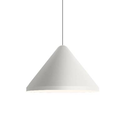 Suspension design conique NORTH / Ø 40 x H. 25 cm / Acier / Blanc / Vibia