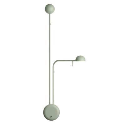 Applique murale gauche PIN / 2 lampes avec interrupteur / H. 70 cm / Métal / Vert / Vibia