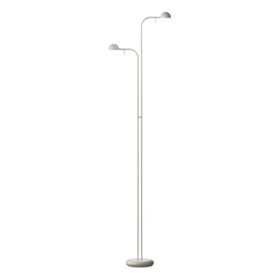 Lampadaire à deux lampes en métal PIN / H. 143 cm / Beige / Vibia