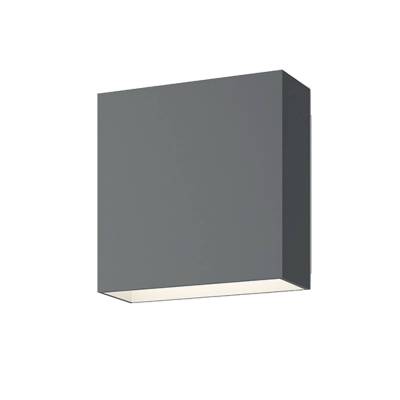 Applique murale carrée PIN / 16 x 16 cm / Métal / Gris foncé / Vibia