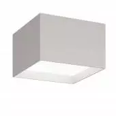 Plafonnier LED carré ASMIN (33W) en métal gris