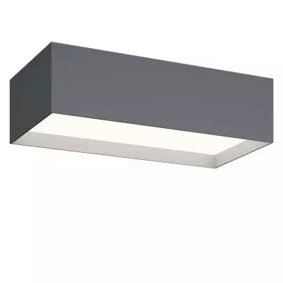 Plafonnier STRUCTURAL / L. 48 x H. 13 cm / Métal / Gris foncé / Vibia