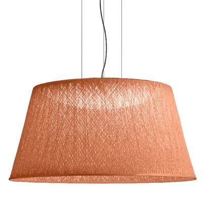 Suspension design WIND / Ø 120 x H. 64 cm / Fibre de verre / Rouge Ocre / Vibia