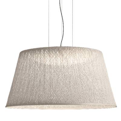 Suspension design WIND / Ø 120 x H. 64 cm / Fibre de verre / Beige / Vibia