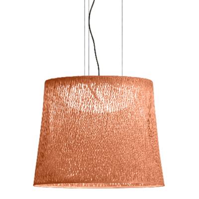 Suspension extérieure WIND / Ø 60 x H. 48 cm / Fibre de verre / Rouge Ocre / Vibia