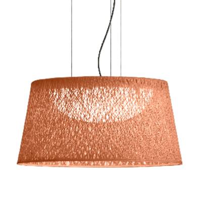 Suspension extérieure WIND / Ø 60 x H. 30 cm / Fibre de verre / Rouge Ocre / Vibia