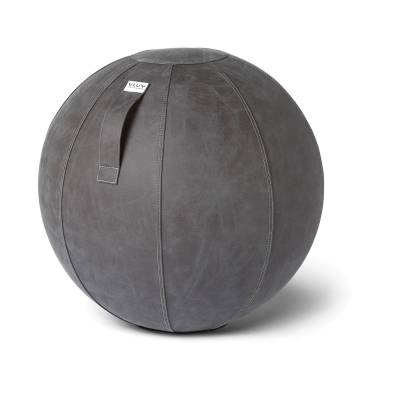 Assise ergonomique BALLON VEGA / Ø. 65 ou 75 cm / Gris foncé / Simili cuir / Vluv