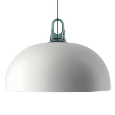 Suspension JIM Dome / Métal Blanc / 3 coloris / Lodes