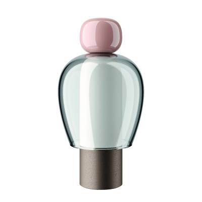 Lampe portable EASY PEASY LED / Verre / Rose / Lodes