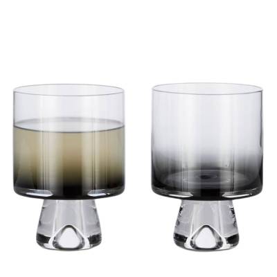 Verre bas TANK - x2 / Verre / Noir / Tom Dixon