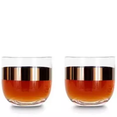 2 Verres à whisky TANK / Verre / Cuivre / Tom Dixon