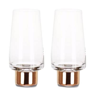 2 Verres hauts TANK / Verre / Cuivre / Tom Dixon