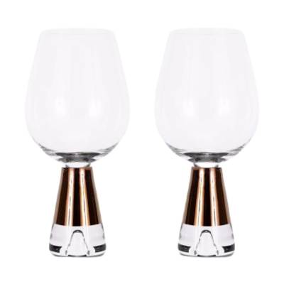 2 Verres à vin TANK / Verre / Cuivre / Tom Dixon