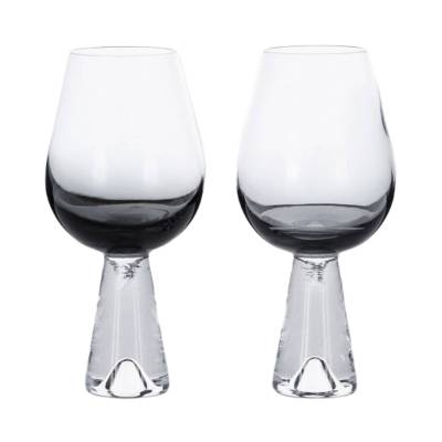 Verre à vin TANK x 2 / Verre Soufflé / Noir / Tom Dixon