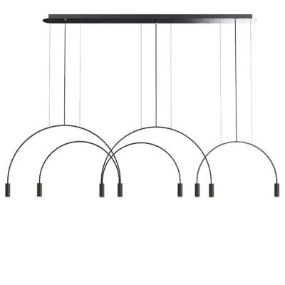 Suspension VOLTA 8 LED / Noir / Estiluz