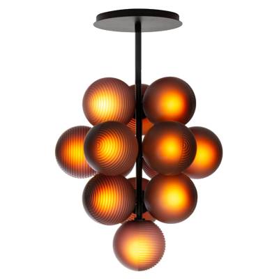 Suspension STELLAR GRAPE SMALL en verre / Aubergine / Pulpo