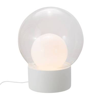 Lampe à poser BOULE / Transparent - Blanche - Blanche