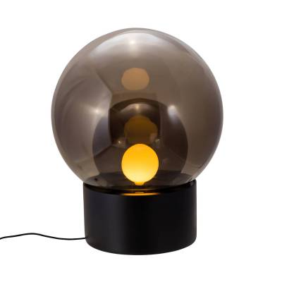 Lampe à poser BOULE / Fumé - Fumé - Noir