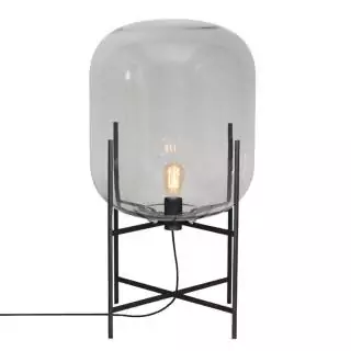 Lampe ODA MEDIUM / Gris base noir