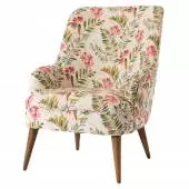 Fauteuil AUTUMN / H. 79 cm / Rose blanc vert / Coton / Mon Petit Fauteuil