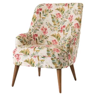 Fauteuil AUTUMN  / H. 79 cm / Rose blanc vert / Coton / Mon Petit Fauteuil