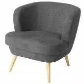 Fauteuil DAGMARD / Gris foncé