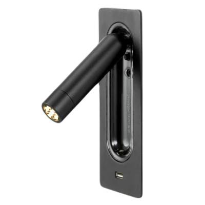 Marset / Lampe de chevet LEDTUBE USB / Noir mat