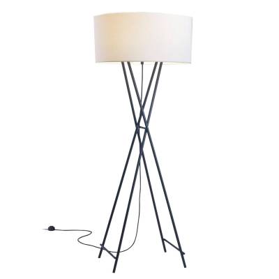 Lampadaire CALA / Pieds croisés / H. 145 cm / Métal / Noir / Marset