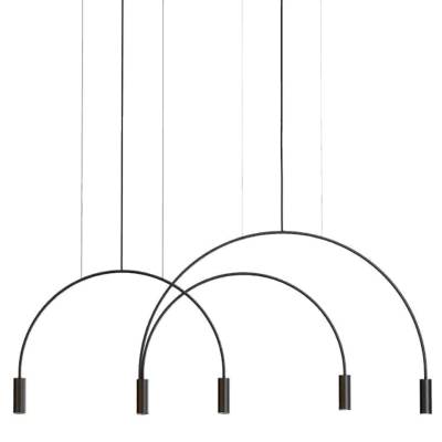 Suspension VOLTA 6 LED / Noir / Estiluz