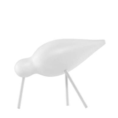 Figurine oiseau SHOREBIRD / L. 15 x H. 11 cm / Bois / Blanc / Normann Copenhagen