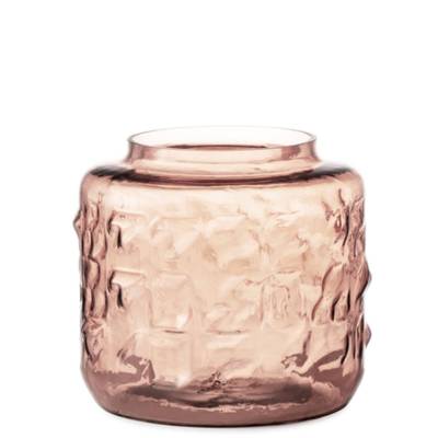 Vase TOMBOLA / H. 17 x Ø 17,5 cm / Verre / Rose / Normann Copenhagen