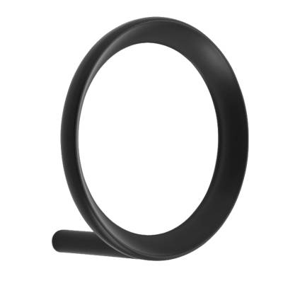 Patère ronde LOOP HOOK LARGE / Ø 9,4 cm / Métal Noir / Normann Copenhagen