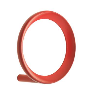 Patère ronde LOOP HOOK MEDIUM / Ø 7,8 cm / Métal / Rouge / Normann Copenhagen