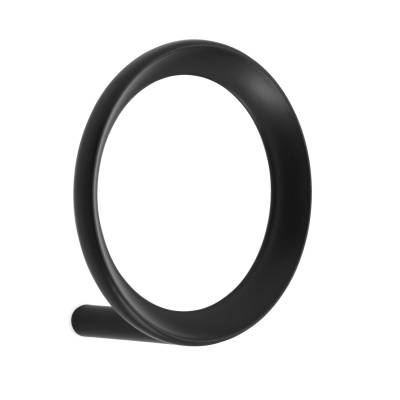 Patère ronde LOOP HOOK MEDIUM / Ø 7,8 cm / Métal / Noir / Normann Copenhagen