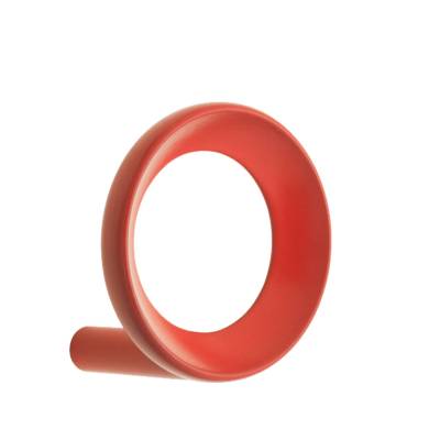 Patère ronde LOOP HOOK SMALL / Ø 4,4 cm / Métal Rouge / Normann Copenhagen