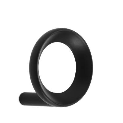 Patère ronde LOOP HOOK SMALL / Ø 4,4 cm / Métal Noir / Normann Copenhagen