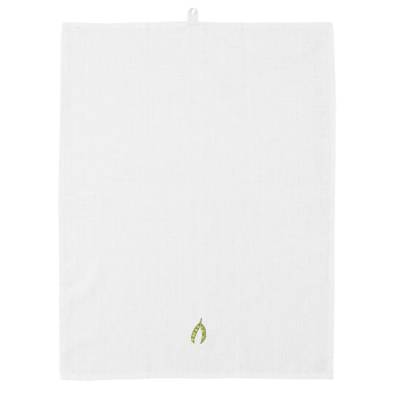 Torchon vaisselle YUMMY TEA TOWELS / Lin et Coton / Blanc Broderie Petit Pois / Normann Copenhagen